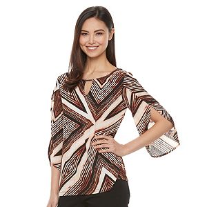 Women's Dana Buchman Textured Keyhole Top