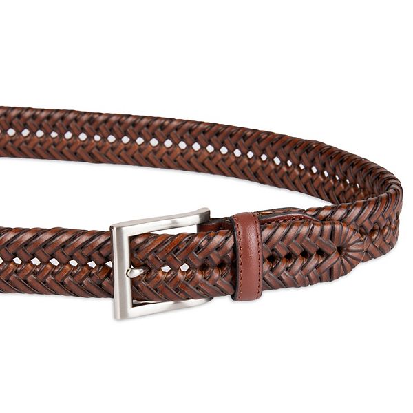 Men's Croft & Barrow® Handlaced Basket Weave Braided Belt