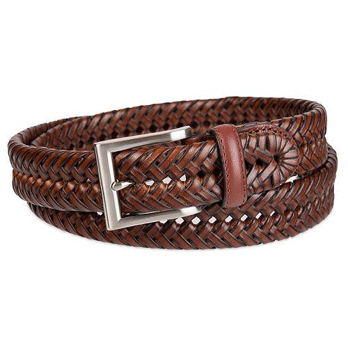 Men's Croft & Barrow® Handlaced Basket Weave Braided Belt