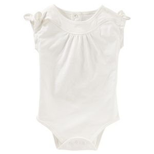 Baby Girl OshKosh B'gosh® Shirred Knot-Sleeve Bodysuit