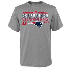 Boys 8-20 New England Patriots 2016 AFC Champions Team Valiance Tee