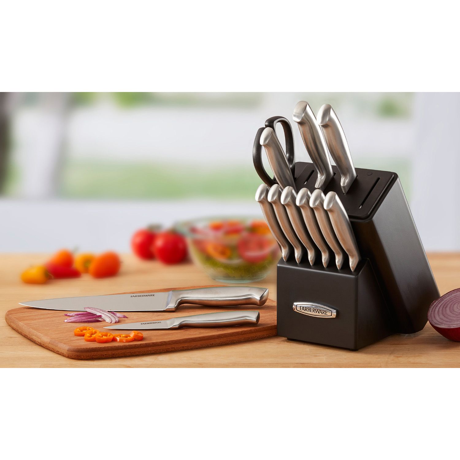 Farberware Self-Sharpening Knife Block Set