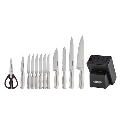 Farberware 12-Piece Resin Cutlery Set – Pastel Colors, Stick-Resistant Blades, Blade Covers Included