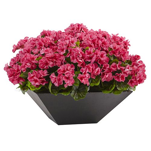 nearly natural Artificial 15-in. Geranium Plant