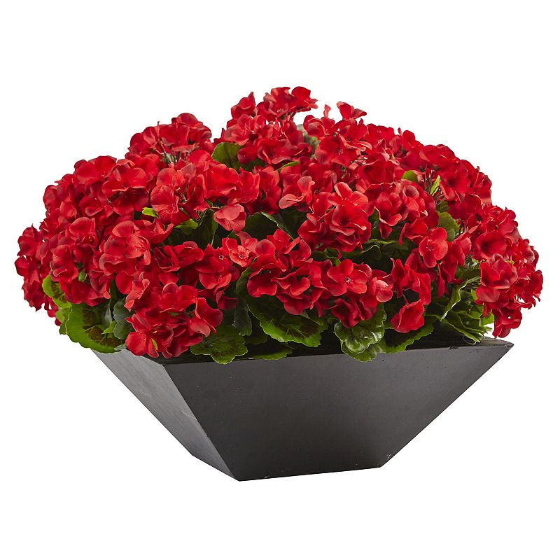 63832972 nearly natural Artificial 15-in. Geranium Plant, R sku 63832972