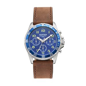 Armitron Men's Leather Watch - 20/5220BLSVBN