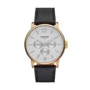 Armitron Men's Leather Watch - 20/5217WTGPBK