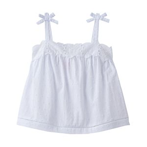Toddler Girl Design 365 Swiss Dot Eyelet Tank Top