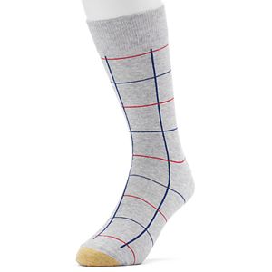 Men's GOLDTOE Windowpane Crew Socks