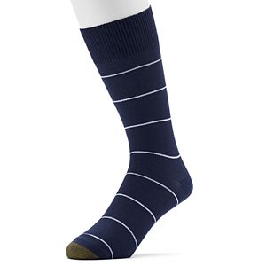 Men's GOLDTOE Textured Striped Crew Socks