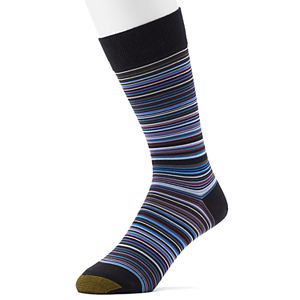 Men's GOLDTOE Striped Crew Socks