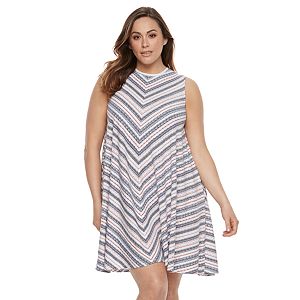 Plus Size SONOMA Goods for Life™ High Neck Trapeze Dress
