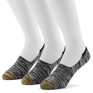 Men's GOLDTOE 3-pack Slubbed Oxford Liner Socks
