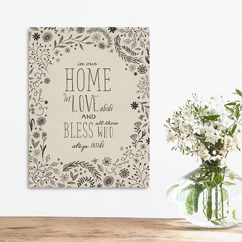 Stratton Home Decor ”Home Love Bless” Wall Art