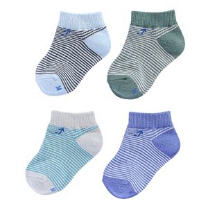 Baby Boy everUP™ 4-pk. Striped Low-Cut Socks