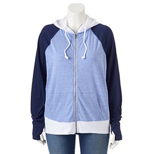 Juniors' Plus Size SO® Colorblock Hoodie