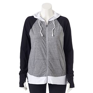 Juniors' Plus Size SO® Colorblock Hoodie