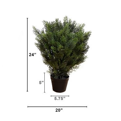 nearly natural Artificial 2-ft. Cedar Bush