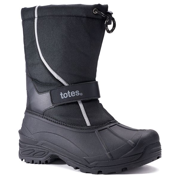 totes Tidal Men's Slip-On Waterproof Winter Boots
