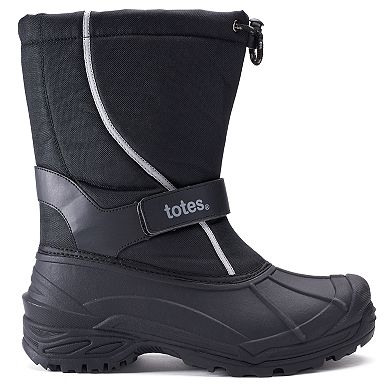 totes Tidal Men's Slip-On Waterproof Winter Boots 
