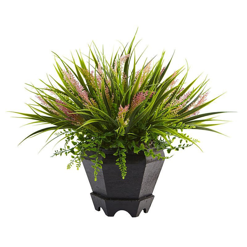 nearly natural 15-in. Artificial Grass Plant, Green