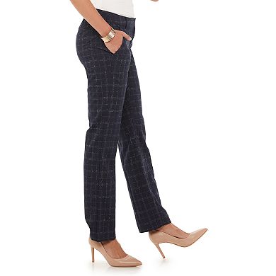 Women's Apt. 9® Torie Midrise Modern Fit Straight-Leg Dress Pants
