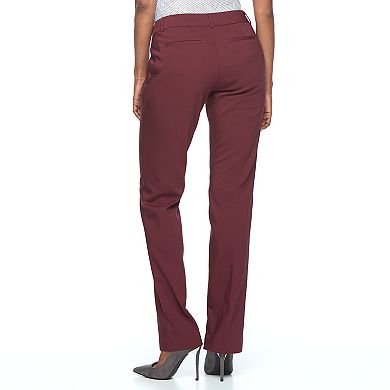 Women's Apt. 9® Torie Midrise Modern Fit Straight-Leg Dress Pants