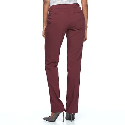 Women's Apt. 9 Torie Midrise Modern Fit Straight-Leg Dress Pants