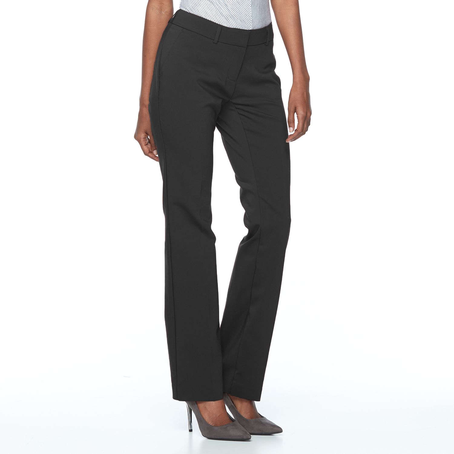 kohls black work pants