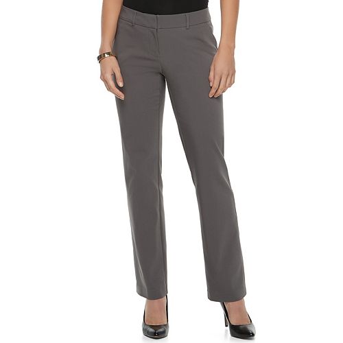 Women's Apt. 9 Torie Midrise Modern Fit Straight-Leg Dress Pants