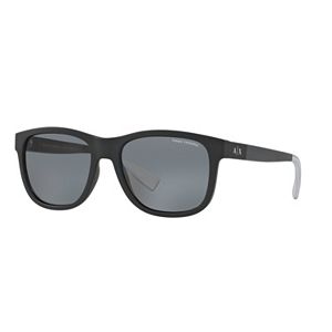 Armani Exchange AX4054S 55mm Square Polarized Sunglasses