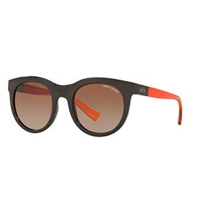 Armani Exchange AX4053S 51mm Round Gradient Sunglasses