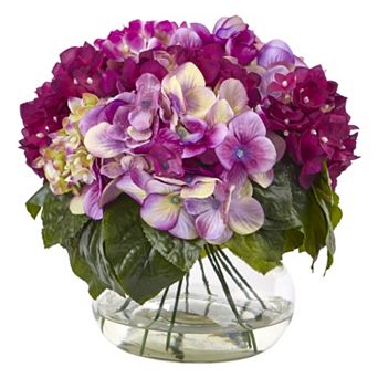 nearly natural Multi-Tone Beauty Hydrangea Artificial Floral Arrangement