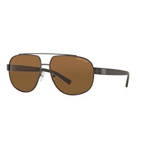Armani Exchange AX2019S 60mm Pilot Polarized Sunglasses