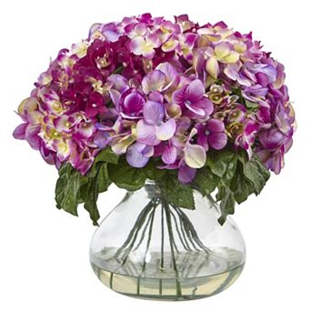 nearly natural Hydrangea Artificial Floral Arrangement