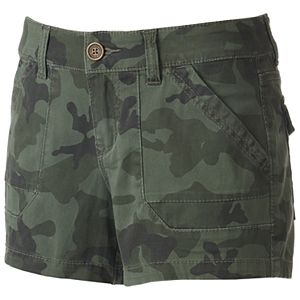 Juniors' Unionbay Drew Twill Camo Shorts