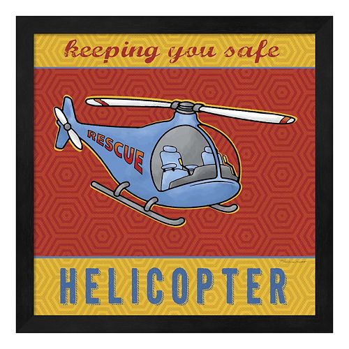 Helicopter Framed Wall Art