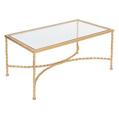 Safavieh Couture Gold Finish Coffee Table