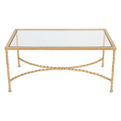 Safavieh Couture Gold Finish Coffee Table