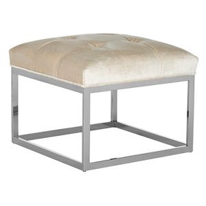 Safavieh Couture Sidney Velvet Ottoman