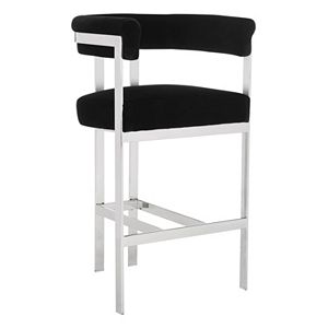 Safavieh Couture Aluna Velvet Bar Stool