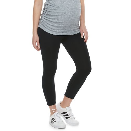 Maternity Aglow Full Belly Panel Capri Leggings 2614