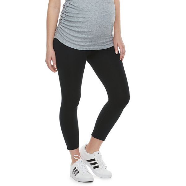 Maternity A Glow Full Belly Panel Capri Leggings