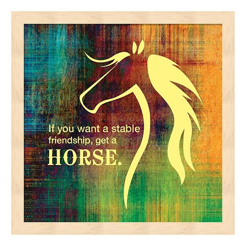 Horse Quote 2 Framed Wall Art