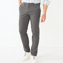 BOYS MVP Flex Twill Flat Front Pant Grey Slim