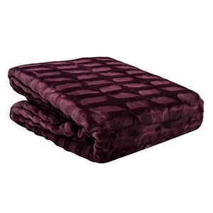 Elle Decor Silky Soft Embossed Throw