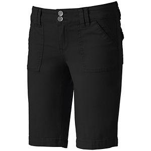 Juniors' Unionbay Blanche Stretch Twill Bermuda Shorts