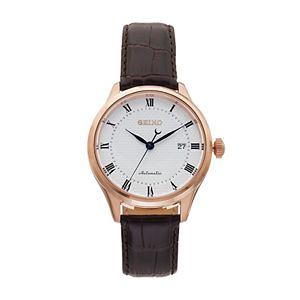 Seiko Men's Core Leather Automatic Watch - SRP772