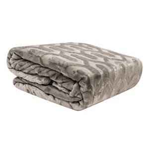 Elle Decor Angled Zig Embossed Blanket
