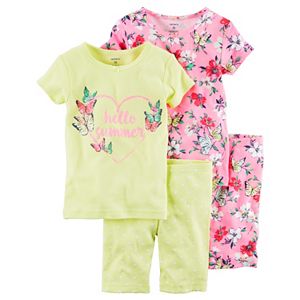 Girls 4-12 Carter's 4-pc. Graphic Pajama Set